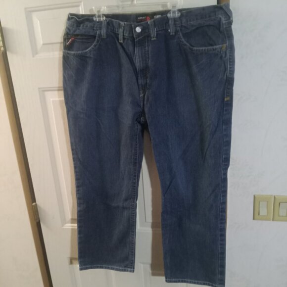 ARIAT MEN'S M4 RELAXED BOOT SHALE FIRE RESISTANT WORK JEANS 10012555 - Picture 4 of 8